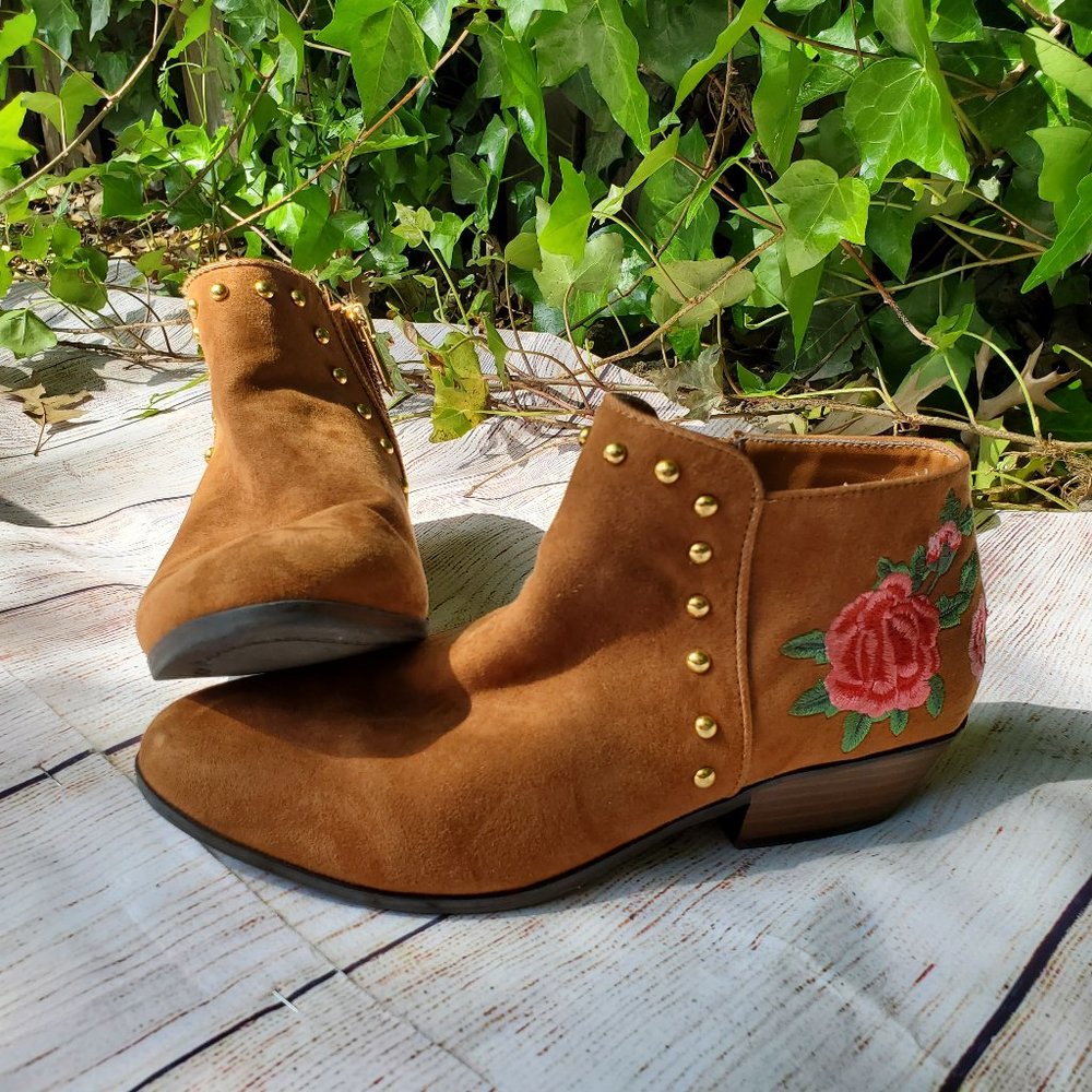 Sam Edelman Petty Bootie Patch Girls Shoes - Picture 2 of 7